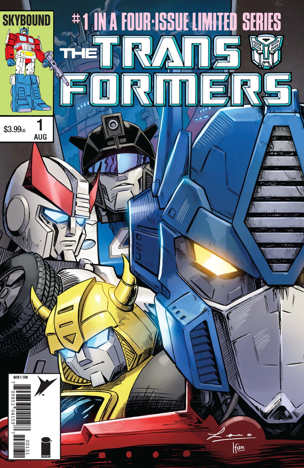 TRANSFORMERS #1 40th ANNIVERSARY - EXCLUSIVE - HERNANDEZ - PRESALE EST SHIP 9/5