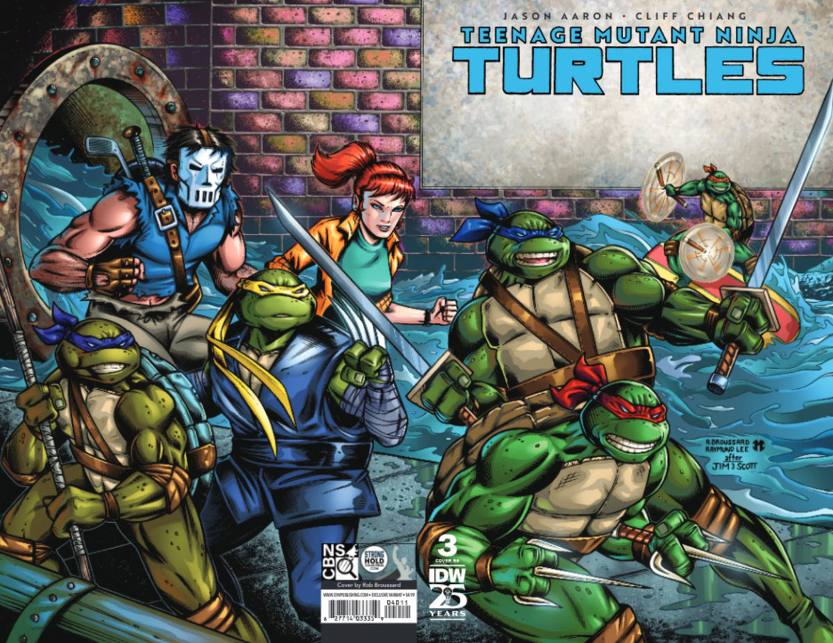 TMNT TEENAGE MUTANT NINJA TURTLES #3 (2024) - WRAPAROUND EXCLUSIVE X-MEN HOMAGE - BROUSSARD - PRESALE EST SHIP 10/31