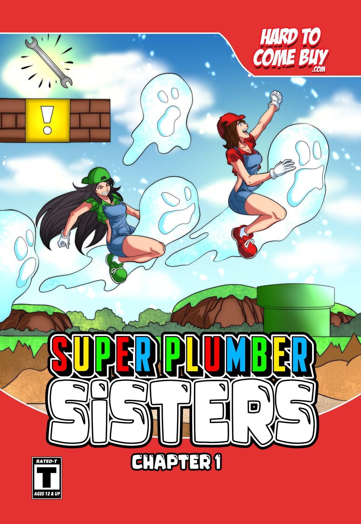 SUPER PLUMBER SISTERS  #1 - HTCB EXCLUSIVE SUPER MARIO Wii HOMAGE